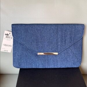 Blue denim Clutch